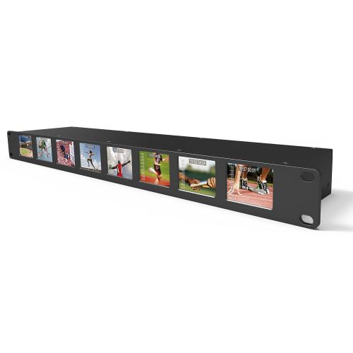  Lilliput LILLIPUT RM-0208S 8×2 1RU Rackmount Monitors with SDI equalization and re-clocking 8×3G-SDI in & 8×3G-SDI loopout