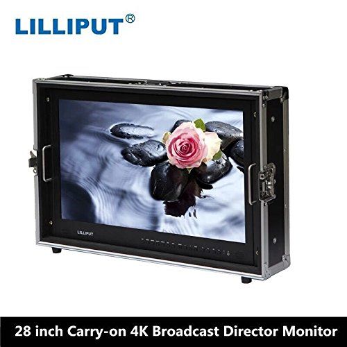  Lilliput 28 3840x2160 Broadcast Monitor 3G SDI 4K Ultra HD Monitor SDI HDMI TALLY Director Monitor for Camera