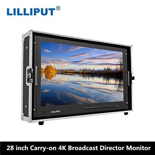  Lilliput 28 3840x2160 Broadcast Monitor 3G SDI 4K Ultra HD Monitor SDI HDMI TALLY Director Monitor for Camera