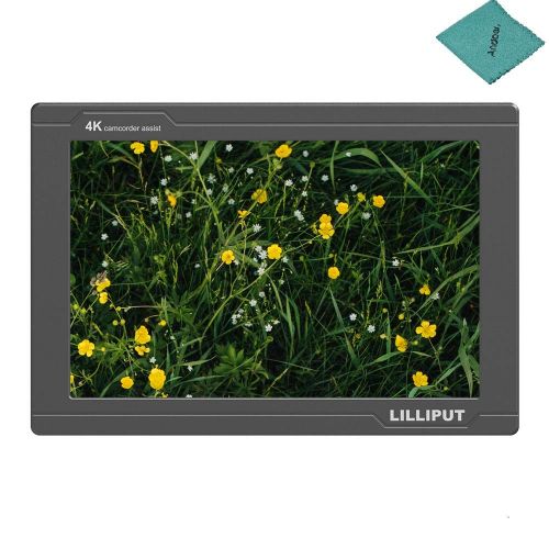  Lilliput FS7 Camera Monitor with 7 Inch IPS Full 4K HD Display 1920x1200 High Resolution 1000:1 Contrast for Camcorder DSLR US Plug with Andoer Cleaning Cloth