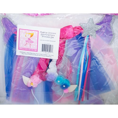  Lilly and the Bee Novelties Magical Unicorn Sparkling Fairy Princess Set