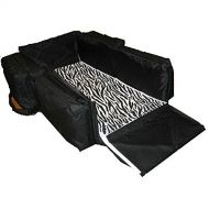 Lilly Gold 7601BZ 3-n-1 Diaper and Travel Bag - Black Zebra