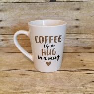 LillyDrewDesigns Coffee is a Hug in a Mug Coffee Mug | Gift for her | Birthday Gift | Hostess Gift | New Mom | Mothers Day | Gift for Mom | Coffee Cup