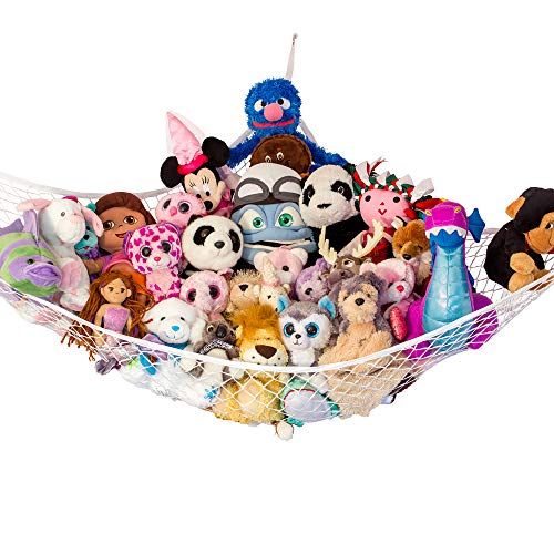  [아마존베스트]Lillys Love Stuffed Animal Storage Hammock - Large STUFFIE Party Hammock - Organize Stuffed Animals and Childrens Toys with this Stuffed Animal Net