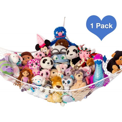  [아마존베스트]Lillys Love Stuffed Animal Storage Hammock - Large STUFFIE Party Hammock - Organize Stuffed Animals and Childrens Toys with this Stuffed Animal Net
