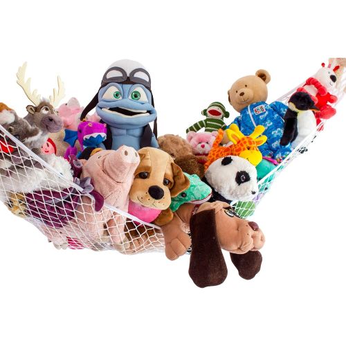  [아마존베스트]Lillys Love Stuffed Animal Storage Hammock - Large STUFFIE Party Hammock - Organize Stuffed Animals and Childrens Toys with this Stuffed Animal Net