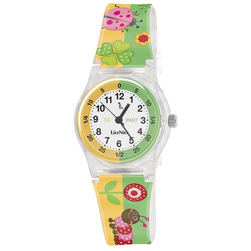  Lily Nily Kids Plastic and Stainless Steel Flowers Watch by Lily