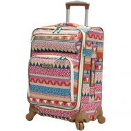 Lily Bloom Carry On Expandable Design Pattern Luggage With Spinner Wheels (20in, On the Prowl)