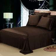 LilySilk 1B02-08-CK 100% Mulberry Silk Sheets Set 4pcs 19 Momme, California King, Chocolate