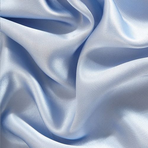  LilySilk 1I02-09-KN 100% Mulberry Silk Sheets Set 3pcs 19 Momme, King, Light Blue