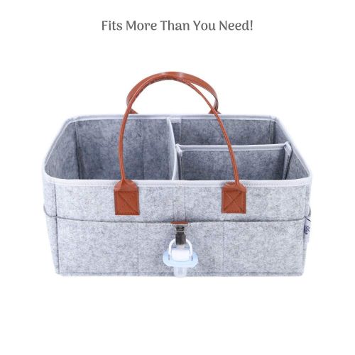  LilySons Baby Shower Gifts | Baby Items| Storage Nursery Organizer | Diaper Tote Bag | Large Portable Car Travel Organizer | Diaper Caddy, Portable Organizer Changing pad & Pacifie
