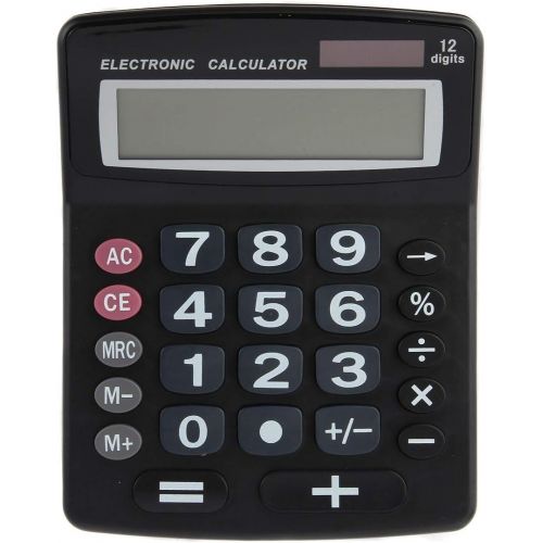  [아마존베스트]Lilys Home Jumbo 12-Digit Desktop Calculator - Black