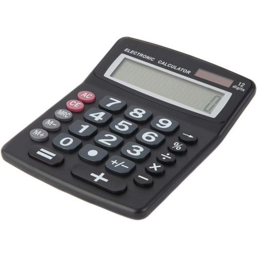  [아마존베스트]Lilys Home Jumbo 12-Digit Desktop Calculator - Black