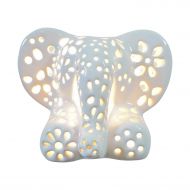 Lilys Lights White Elephant NIGHTLIGHT for Children | Nursery Decor Gift for Baby Shower
