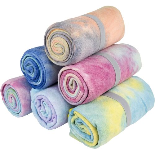  [아마존베스트]Limber Stretch Hot Yoga & Fitness Towel Super Absorbent Quick Drying 100% Microfiber Perfect for Bikram, Pilates, Beach, Pool, Camping, Travel, 24 x 72 Inches