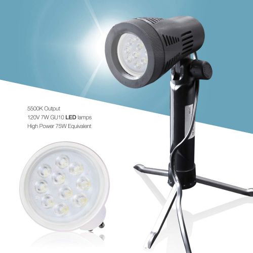  LimoStudio 2 Sets Photography Continuous LED Portable Light Lamp for Table Top Studio with Color Filters, Photography Photo Studio, AGG1501