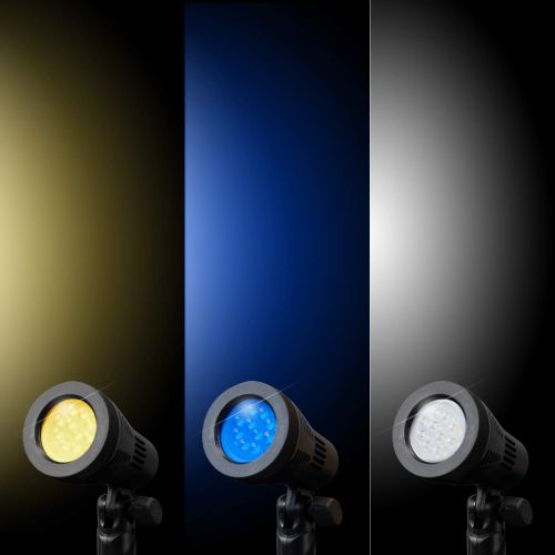  LimoStudio 2 Sets Photography Continuous LED Portable Light Lamp for Table Top Studio with Color Filters, Photography Photo Studio, AGG1501