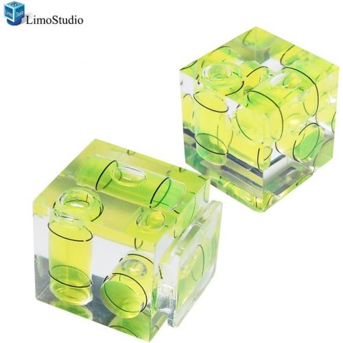  LimoStudio Photography Studio 2pcs 3 Axis Bubble Level Hot Shoe Flashlight Hotshoe for DSLR Cameras, AGG1671