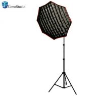 LimoStudio Photography Photo Video Studio Premium Honeycomb Octagon Softbox Light Lighting Kit, AGG1096