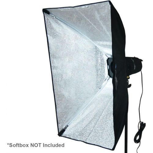  LimoStudio 200 Watt Digital Strobe Flash Light with Umbrella Reflector Insertion Hole, Modeling Photographic Flash, Wire Sync Cable, Photo Studio, AGG1907