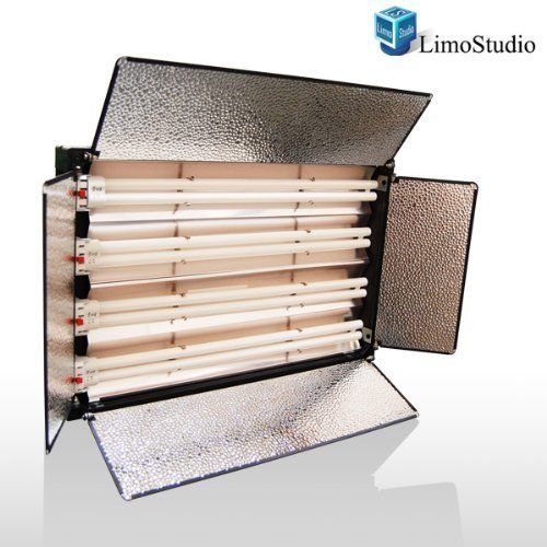  LimoStudio 4-Bank 550W Studio Video Fluorescent Barndoor Light Panel, AGG862