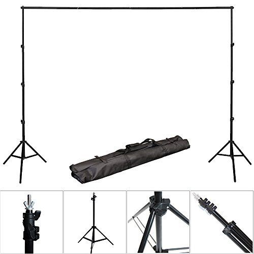  LimoStudio 900W Photography Portrait Photo Video Studio Light Kit, Triple Photography Umbrella Lighting with 6x9 Foot Green Chromakey Backdrop Background Support Kit, AGG1126