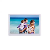 Linbing123 Advanced Digital Picture Photo Frame - HD 1280x800(16:9) Eletronic Picture Frame Advertising Player with Calendar/Clock/Remote Control Black 15.4-inch,White