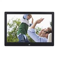 Linbing123 13 inches Advanced Digital Picture Photo Frame - 720P HD Widescreen Eletronic Picture Frame Advertising Player with Calendar/Clock/Remote Control,Black