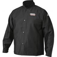 Lincoln Electric Premium Flame Resistant (FR) Cotton Welding Jacket | Comfortable | Black | Medium | K2985-M