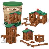 Lincoln Logs - 100th Anniversary Tin, 111 Pieces, Real Wood Logs - Ages 3+ - Best Retro Building Gift Set For Boys/Girls - Creative Construction Engineering - Preschool Education Toy