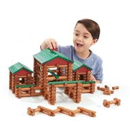 LINCOLN LOGS  Classic Farmhouse - 268 Pieces - Real Wood Logs - Ages 3+ - Best Retro Building Gift Set for Boys/Girls  Creative Construction Engineering-Top Blocks Game Kit - Pre