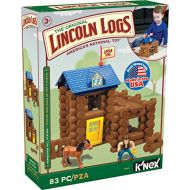 LINCOLN LOGS-Horseshoe Hill Station-83 Pieces-Real Wood Logs - Ages 3+ - Best Retro Building Gift Set for Boys/Girls  Creative Construction Engineering  Top Blocks Game Kit - Pre