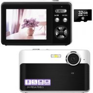 [아마존베스트]SUNLEO Digital Camera Mini Video Camera Point and Shoot Camera 2.4inch 24 MP HD Students Digital Camera for Kids Teenagers Beginners