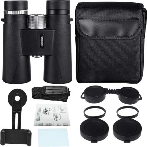  [아마존베스트]Lindafo 12x42 Binoculars for Adults - HD Low Light Night Vision - Compact Lightweight (1.05lb) - Powerful BAK4 Prism FMC Lens - Waterproof Binoculars for Bird Watching, Hunting, Sports -Ph