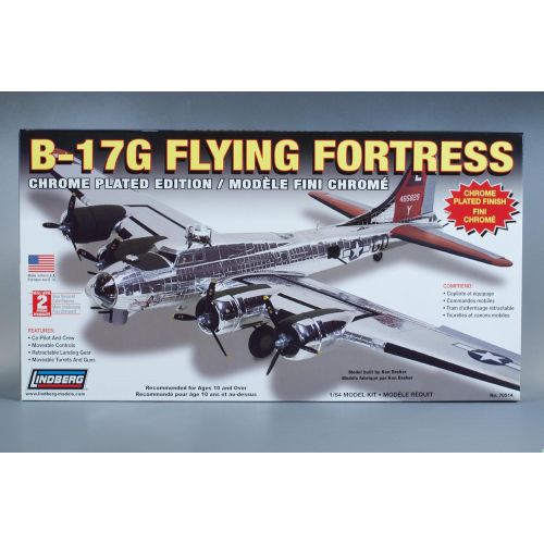  LINDBERG Lindberg 1:64 scale B-17 Flying Fortress (chrome finish)