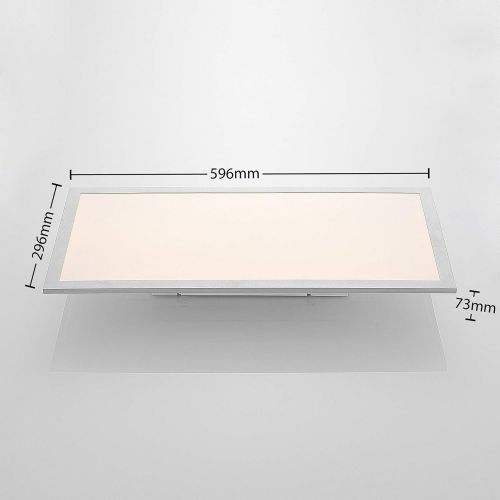  Lindby Stenley LED Panel Modern Aluminium for Kitchen (1 Bulb, A+, Including Bulb) Office Lamp, Ceiling Light, Ceiling Light, Lamp, Kitchen Light