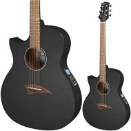 [아마존베스트]Lindo Gitarren Lindo ORG-SL Slim Electro-Acoustic Left-Handed Guitar with Preamp and Integrated Tuner and Accessories, Black