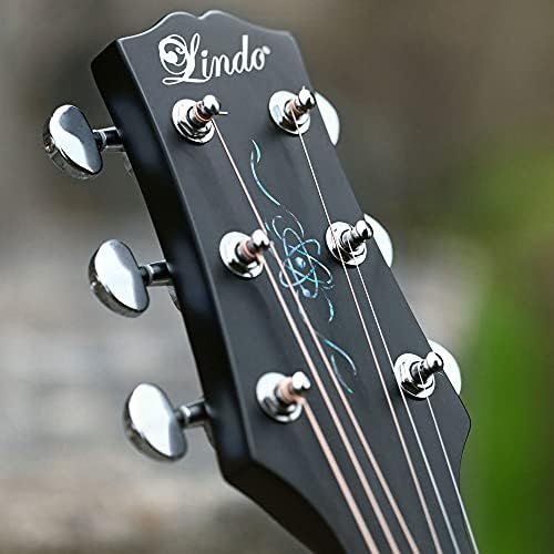  [아마존베스트]Lindo Gitarren Lindo ORG-SL Slim Electro-Acoustic Left-Handed Guitar with Preamp and Integrated Tuner and Accessories, Black