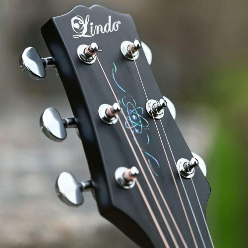  [아마존베스트]Lindo Gitarren Lindo ORG-SL Slim Electro-Acoustic Left-Handed Guitar with Preamp and Integrated Tuner and Accessories, Black