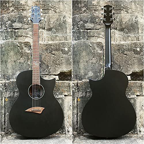  [아마존베스트]Lindo Gitarren Lindo ORG-SL Slim Electro-Acoustic Left-Handed Guitar with Preamp and Integrated Tuner and Accessories, Black