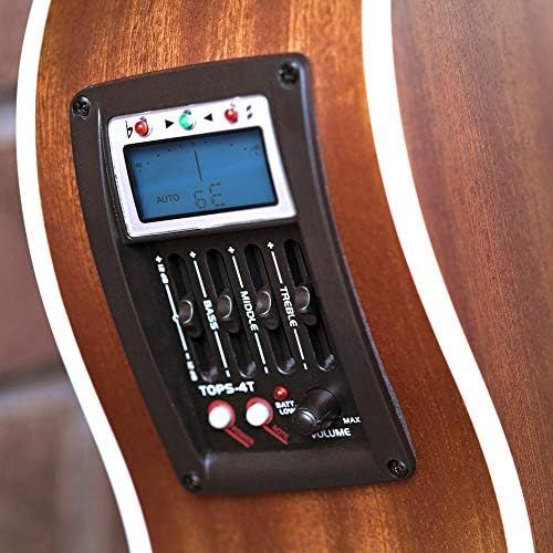  [아마존베스트]Lindo Gitarren Lindo Feeling Series Electro Acoustic Guitar with LCD Tuner XLR/Carry Bag