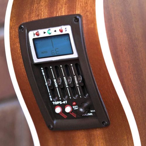  [아마존베스트]Lindo Gitarren Lindo Feeling Series Electro Acoustic Guitar with LCD Tuner XLR/Carry Bag