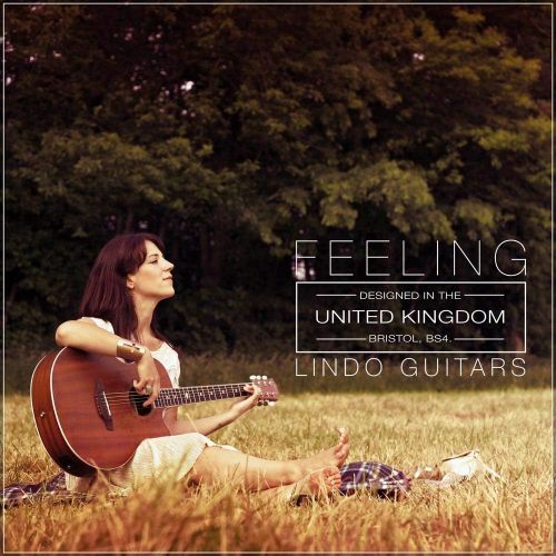  [아마존베스트]Lindo Gitarren Lindo Feeling Series Electro Acoustic Guitar with LCD Tuner XLR/Carry Bag