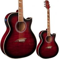 [아마존베스트]Lindo Gitarren Lindo Original Regular Body Electro Acoustic Guitar with Preamp LCD Tuner, Gig Bag, Glossy Red