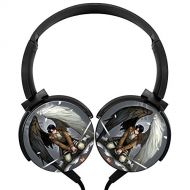 Lindsey-Aha Wired Stereo Headphone at-tack Wings On Ti-tan Portable Noise Cancelling Over Ear with Mic Headset Earphone Earpiece