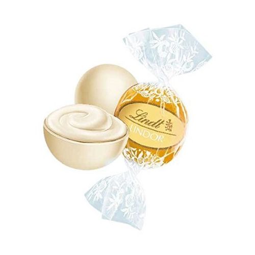  [아마존 핫딜]  [아마존핫딜]Lindt LINDOR White Chocolate Truffles, Gluten Free, Kosher, 60 Count Box, 25.4 Ounce