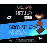 [아마존 핫딜]  [아마존핫딜]Lindt HELLO Chocolate Bits Pralinen, 3 unterschiedliche Sorten: Cookies & Cream, Crunchy Nougat und Caramel Brownie, 100g