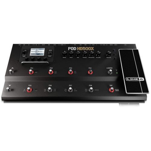  Line 6 POD HD500X Guitar Floor Multi-Effects Pedal with Microfiber and 1 Year Everything Music Extended Warranty