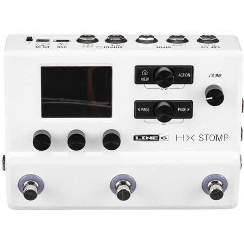  Line 6 HX Stomp Effects Pedal for Electric Guitar and Line Instruments (Limited Edition White)