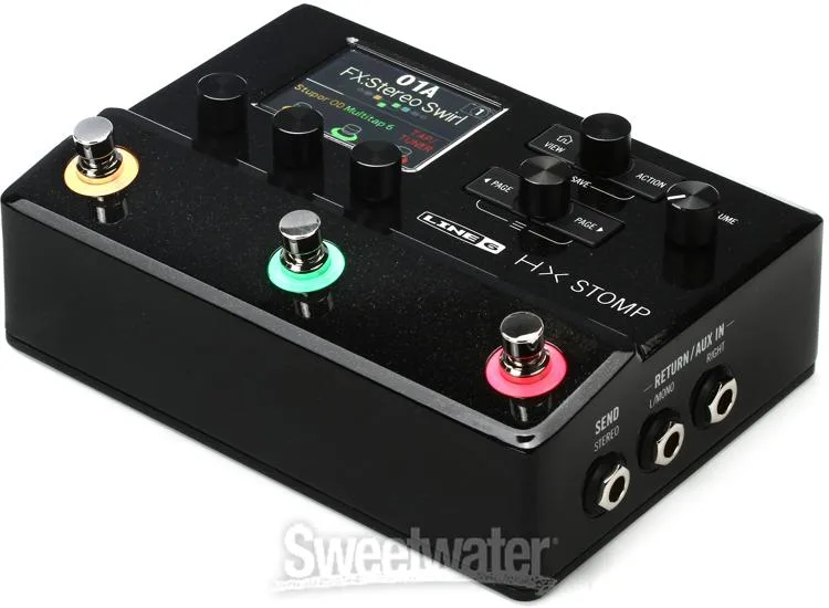  Line 6 HX Stomp Guitar Multi-effects Floor Processor Worship Bundle - Black Sweetwater Exclusive